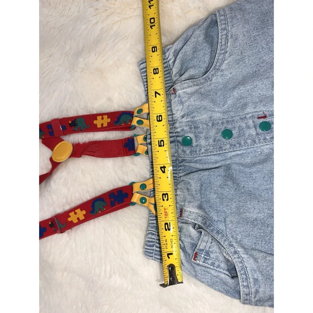 Gymboree Rainbow Tag Suspender Bubble shorts Overalls Color Block Set Fish